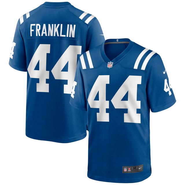 Maillot de match Nike Zaire Franklin Royal Indianapolis Colts pour homme