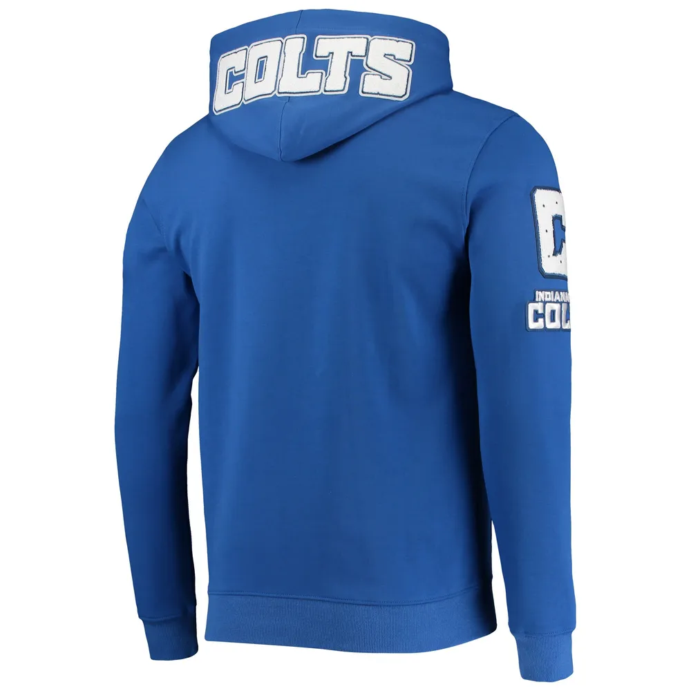 Sweat à capuche entièrement zippé Pro Standard Royal Indianapolis Colts 4-Hit pour hommes