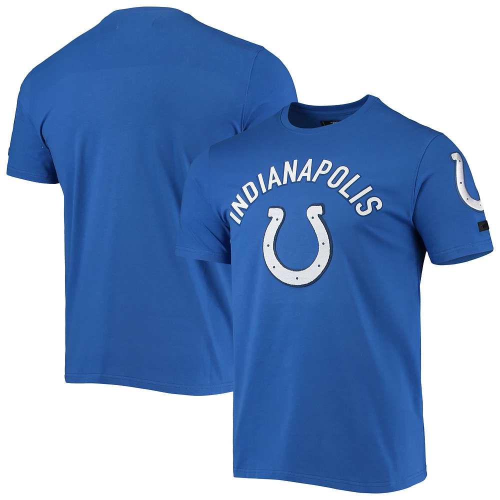 T-shirt ajusté à poils classiques Pro Standard Royal Indianapolis Colts Team pour hommes