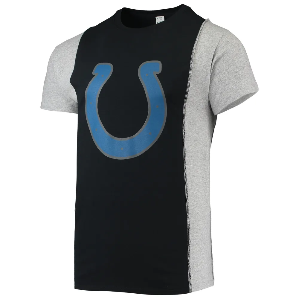 Refried Vêtements Noir Indianapolis Colts T-shirt fendu durable pour hommes