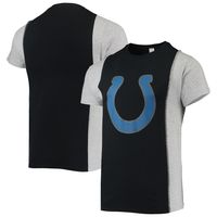 Men's Refried Apparel Black/Heathered Gray Indianapolis Colts Sustainable Split T-Shirt