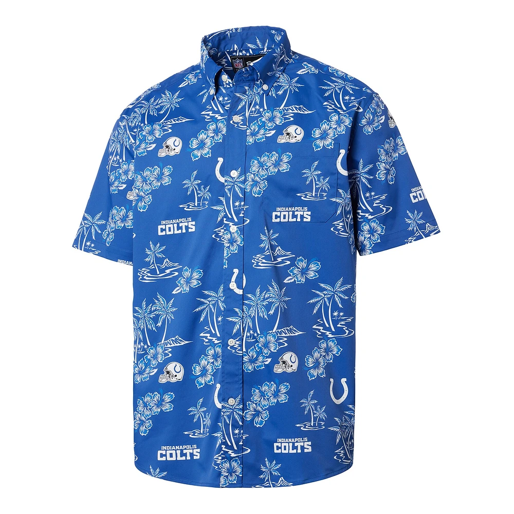 Men's Reyn Spooner Royal Indianapolis Colts Kekai Button-Up Shirt