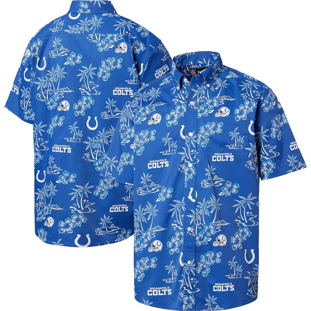 Chemise boutonnée Kekai pour homme Reyn Spooner Royal Indianapolis Colts