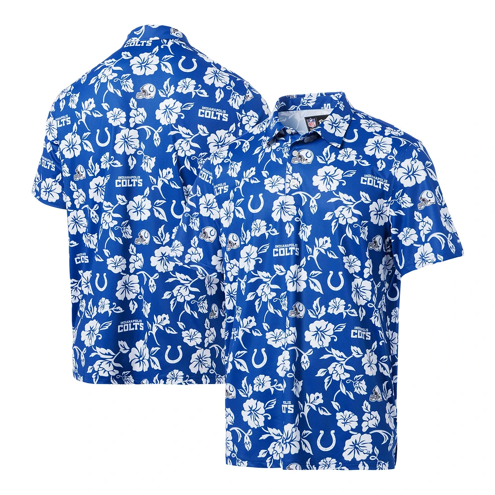 Polo Reyn Spooner Royal Indianapolis Colts Pua Performance pour homme