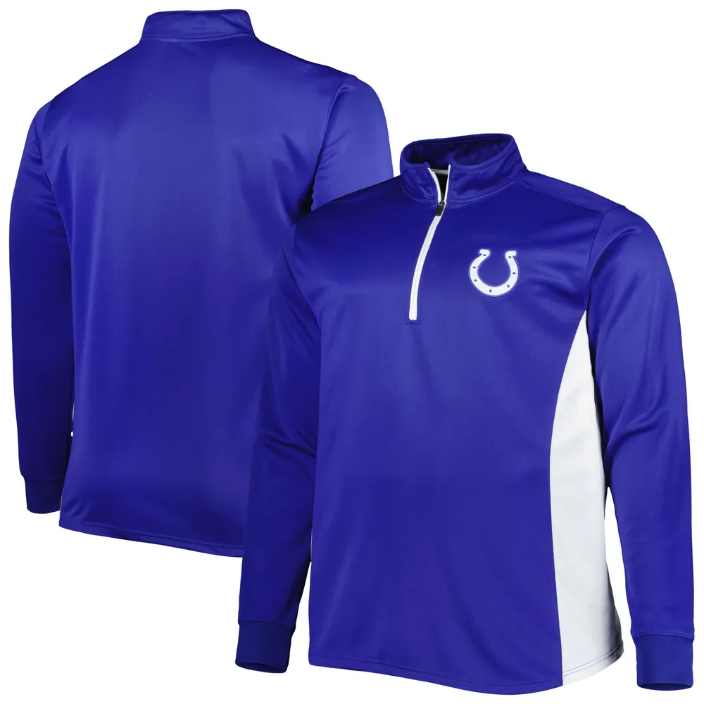 Haut à quart de zip Royal Indianapolis Colts Big & Tall pour homme