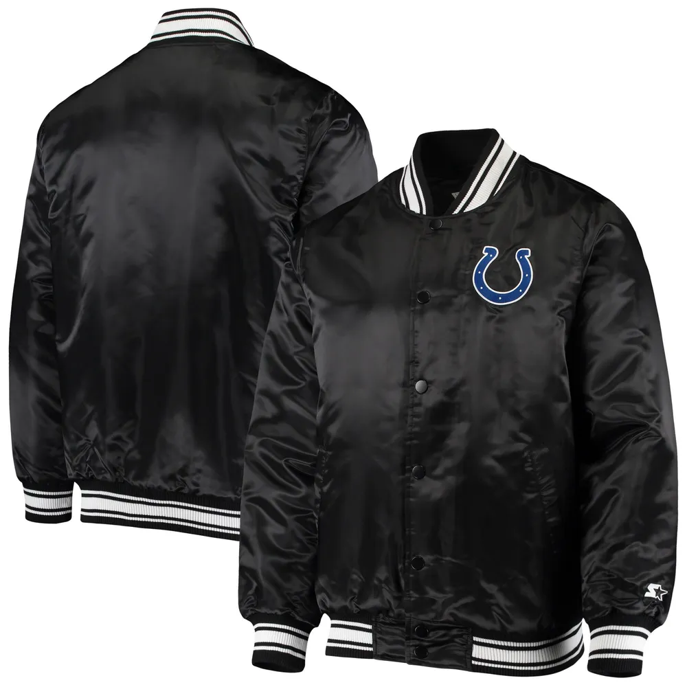 Indianapolis Colts Starter Leader Varsity Satin Full-Snap Jacket