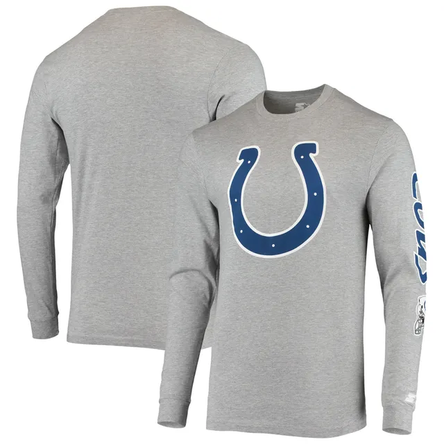 Men's Nike Heathered Gray Indianapolis Colts Primary Logo T-Shirt