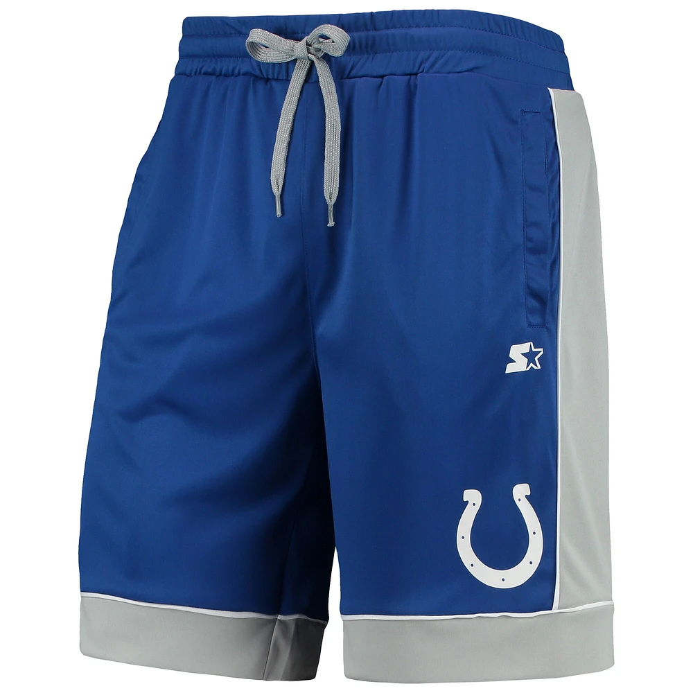 Men's Starter Royal/Gray Indianapolis Colts Fan Favorite Fashion Shorts