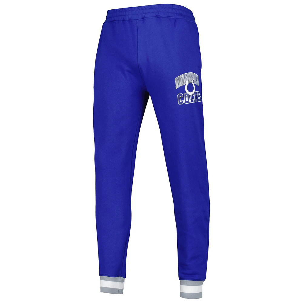 Men's Starter Royal Indianapolis Colts Blitz Fleece Jogger Pants