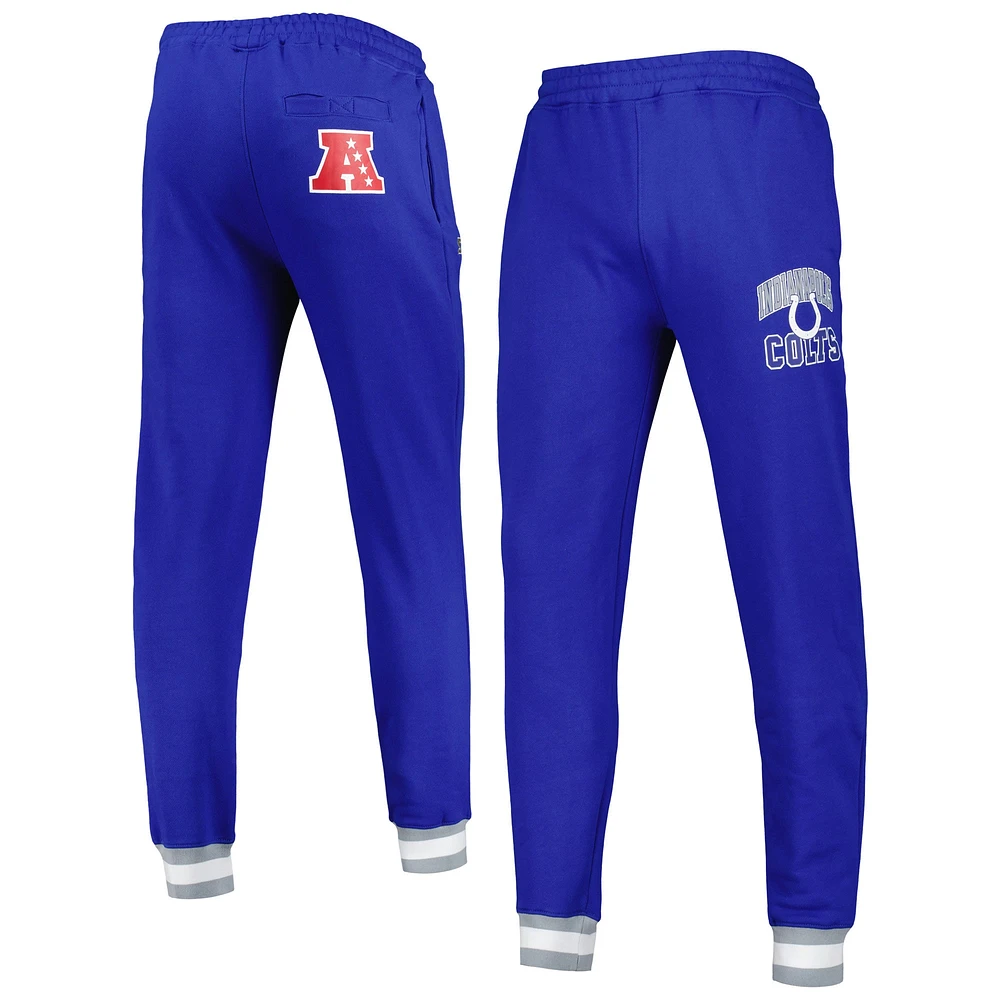 Men's Starter Royal Indianapolis Colts Blitz Fleece Jogger Pants