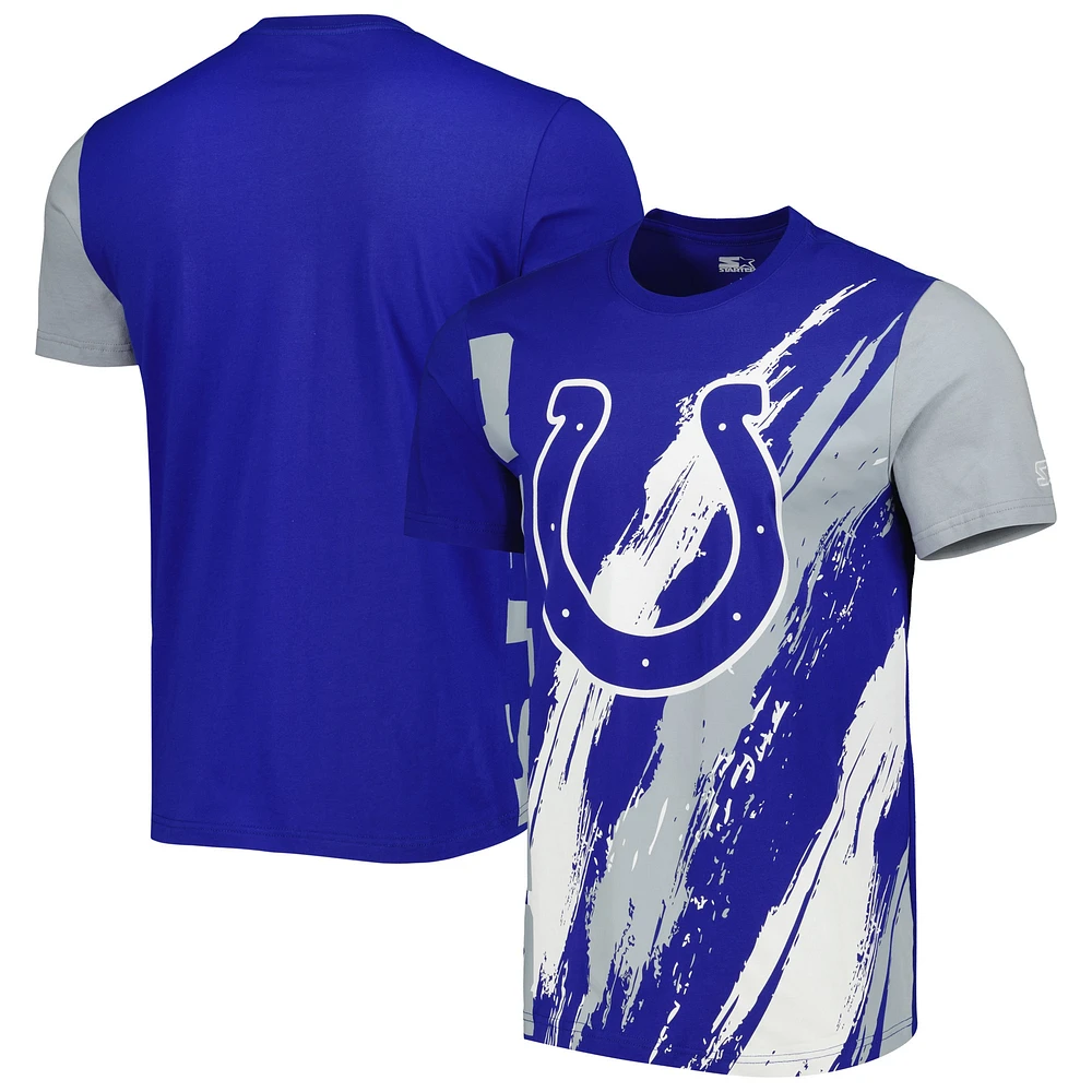 T-shirt Starter Royal Indianapolis Colts Extreme Defender pour homme