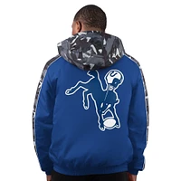 Men's Starter Royal Indianapolis Colts Thursday Night Gridiron Full-Zip Hoodie Jacket