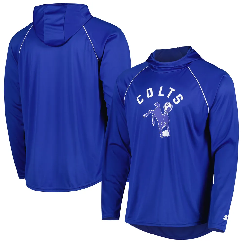 Lids Indianapolis Colts Starter Vintage Logo Raglan Hoodie T-Shirt