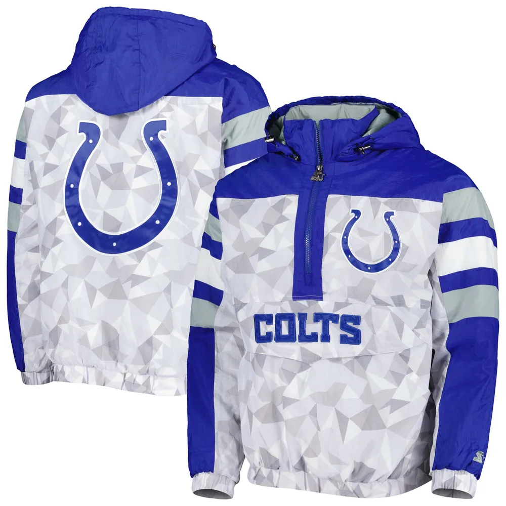 Indianapolis Colts Starter Throwback Warm Up Pitch Satin Full-Snap