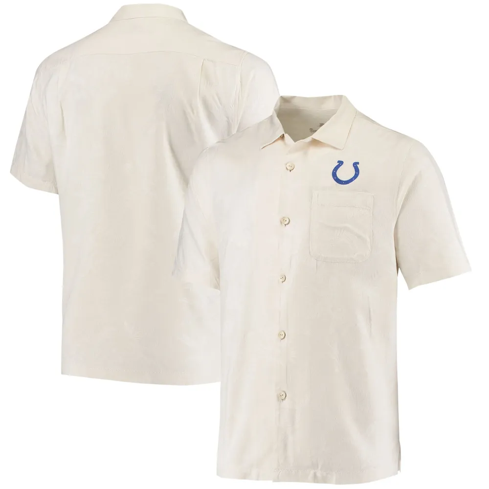 Tommy Bahama Men's Tommy Bahama Cream Indianapolis Colts St. Lucia  Button-Up Shirt