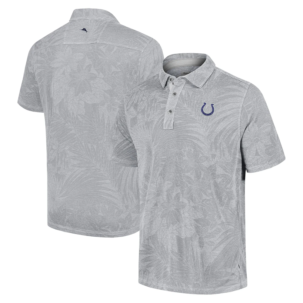 Polo Tommy Bahama gris Indianapolis Colts Sport Santiago Paradise pour hommes