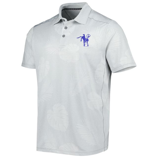 Polo Tommy Bahama gris Indianapolis Colts Throwback Delray Frond IslandZone pour hommes