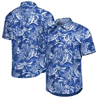 Men's Tommy Bahama Royal Indianapolis Colts Aqua Lush Full-Button Shirt