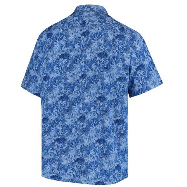 Chemise boutonnée Tommy Bahama Royal Indianapolis Colts Sport Jungle Shade Camp pour homme