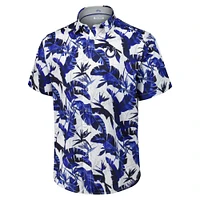 Men's Tommy Bahama Royal Indianapolis Colts Sunnyvale Blooms Camp Button-Up Shirt