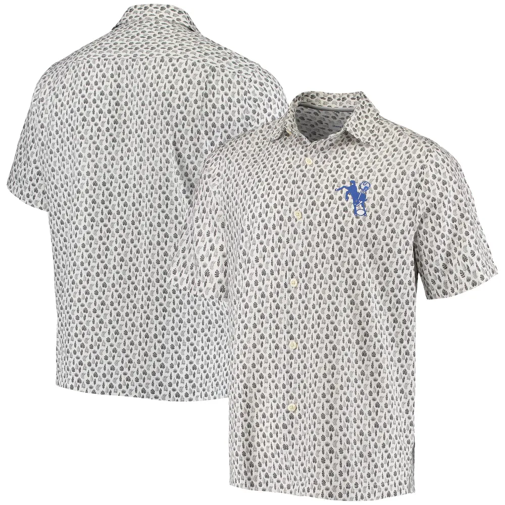Lids Indianapolis Colts Tommy Bahama Coconut Point Frondly Fan Camp  IslandZone Button-Up Shirt - Gray