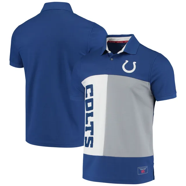 New York Giants MSX by Michael Strahan Challenge Color Block Performance  Polo - Red/Royal