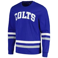 T-shirt à manches longues Tommy Hilfiger Royal/Gris Indianapolis Colts Nolan pour hommes