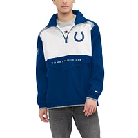 Men's Tommy Hilfiger Royal/White Indianapolis Colts Carter Half-Zip Hooded Top