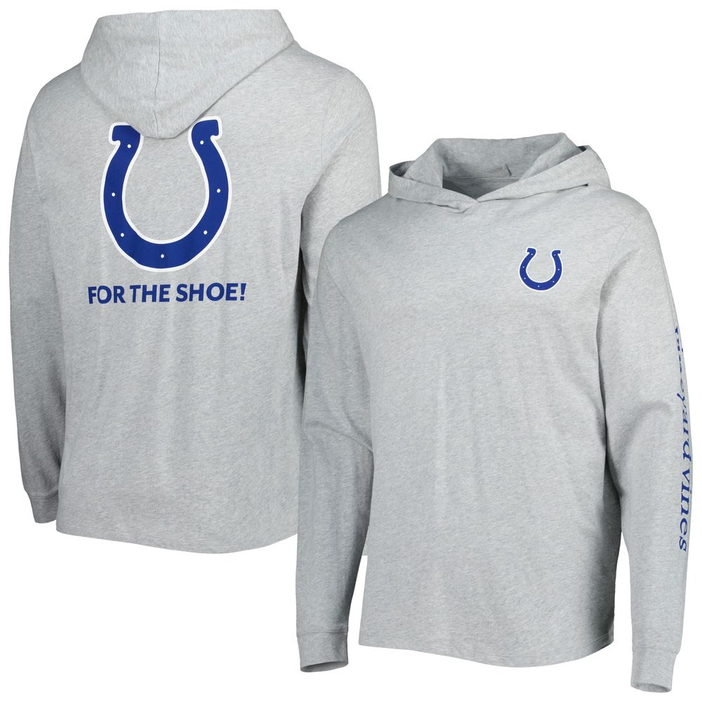 Vineyard Vines Men's Vineyard Vines Heathered Gray Indianapolis Colts Local  Long Sleeve Hoodie T-Shirt