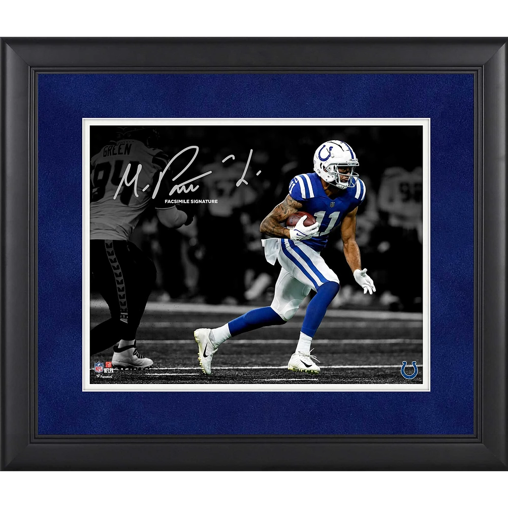Photographie encadrée de Michael Pittman Jr. Indianapolis Colts, fac-similé, 11'' x 14'', en vedette