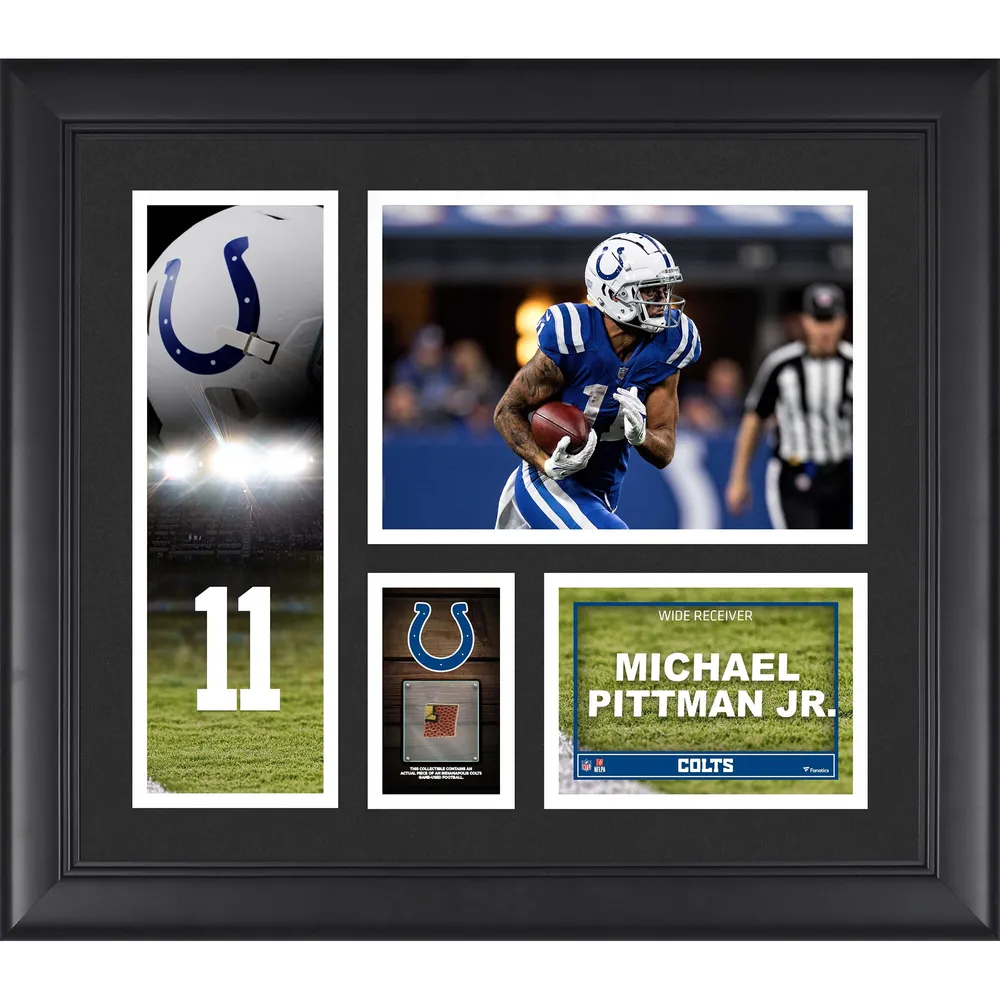 Lids Michael Pittman Jr. Indianapolis Colts Fanatics Authentic Framed 15 x  17 Player Collage with a Piece of Game-Used Ball