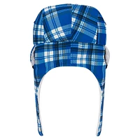 New Era Royal Indianapolis Colts Sideline Plaid Sherpa Trapper Hat