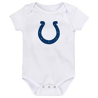 Ensemble de 3 bodys Starter pour nouveau-nés et nourrissons des Indianapolis Colts Team