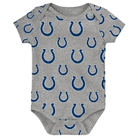 Newborn & Infant Indianapolis Colts Team Starter 3-Pack Bodysuit Set