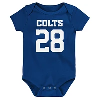 Newborn & Infant Jonathan Taylor Royal Indianapolis Colts Mainliner Player Name Number Bodysuit