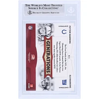 Peyton Manning & Eli Manning Autographed 2008 Donruss Threads Generations #G-1 Beckett Fanatics Witnessed Authenticated Card