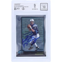 Peyton Manning Indianapolis Colts Autographed 1998 Bowman Interstate #1 Beckett Fanatics Witnessed Authenticated /10 Rookie Card