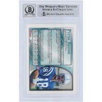 Peyton Manning Indianapolis Colts Autographed 1998 Bowman #1 Beckett Fanatics Witnessed Authenticated 10 Rookie Card with "98 #1 Pick" Inscription