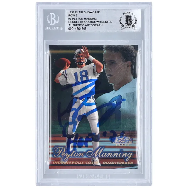 Lids Peyton Manning Indianapolis Colts Autographed 2007 Upper Deck SP Rookie  Threads #47 Beckett Fanatics Witnessed Authenticated Card