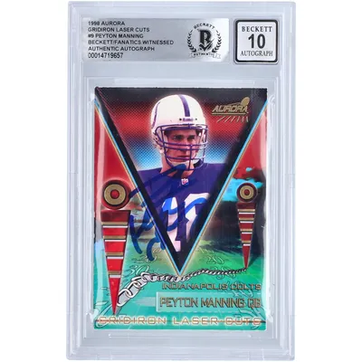 Lids Peyton Manning Indianapolis Colts Autographed 1998 Collectors Edge  Successors #16 Beckett Fanatics Witnessed Authenticated Rookie Card