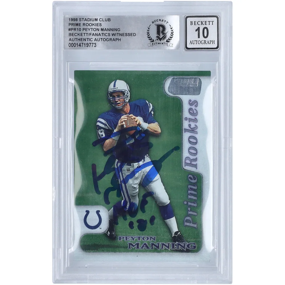 Indianapolis Colts Peyton Manning Autographed Blue Authentic