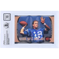 Peyton Manning Indianapolis Colts Autographed 1998 Upper Deck UD3 FE #1 Beckett Fanatics Witnessed Authenticated 10 Rookie Card 