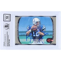 Peyton Manning Indianapolis Colts Autographed 1998 Upper Deck UD3 FR #181 Beckett Fanatics Witnessed Authenticated 10 Rookie Card 