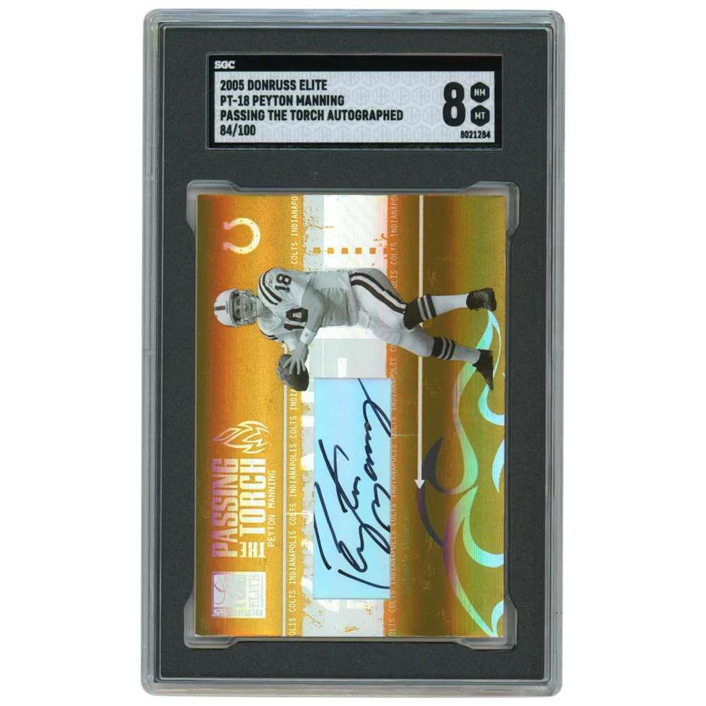 Peyton Manning Card 2010 Donruss Elite Chain Reaction Gold #17