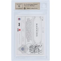 Peyton Manning Indianapolis Colts Autographed 2007 Playoff National Treasures Relic #6 #11/25 BGS Authenticated 9.5/10 Card - 9,9.5,9.5,9.5 Subgrades