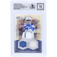 Peyton Manning Indianapolis Colts Autographed 2008 Upper Deck Premier Equipment Relic #PE-PM #/25 Beckett Fanatics Witnessed Authenticated 10 Card 