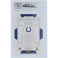 Peyton Manning Indianapolis Colts Autographed 2021 Panini National Treasures #32 #/99 Beckett Fanatics Witnessed Authenticated 10 Card 