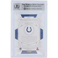 Peyton Manning Indianapolis Colts Autographed 2021 Panini National Treasures Purple #32 #/49 Beckett Fanatics Witnessed Authenticated 10 Card