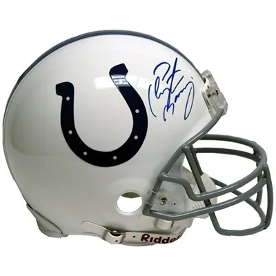 Peyton Manning Indianapolis Colts Autographed Blue Mitchell & Ness