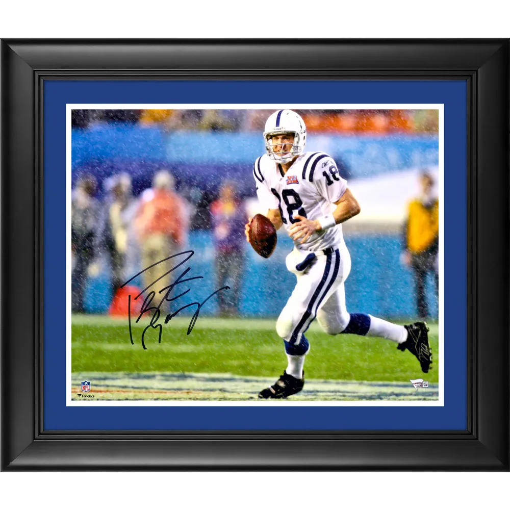 Peyton Manning Autographed and Framed Indianapolis Colts Jersey